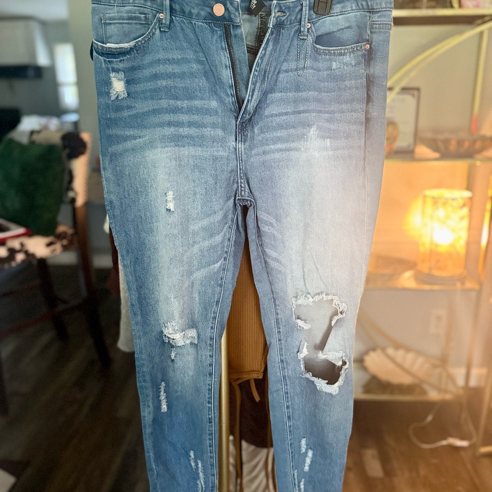 Distressed Blue Jeans for Women